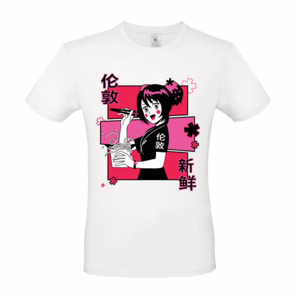 Anime Girl Short Sleeved T-Shirt